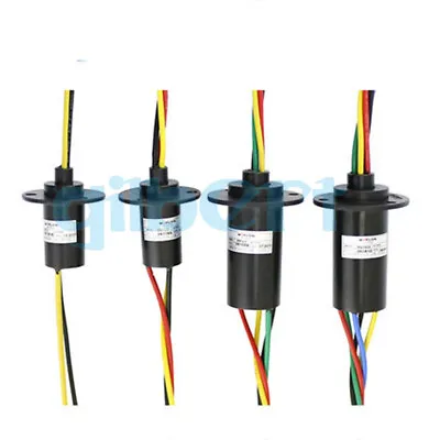 2-12 Wires 2-30A Circuits 250Rpm Capsule Slip Ring 600V For Monitor Robotic • $14.65