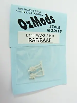 OzMods RAF RAAF WW2 Pilots (2) Unpainted Resin Detail Parts. 1/144 Scale. • $4