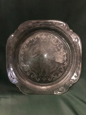 Depression Madrid Clear Dinnerplate Federal Glass 1930 • $8