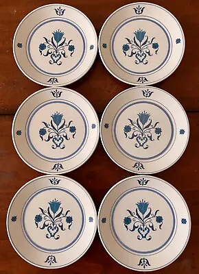 $35 • Buy Noritake Blue Haven Bread Plates 9004 6 1/4  Progression Set Of 6 China Dishes