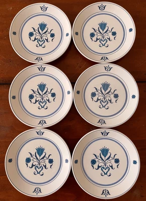 $35 • Buy Noritake Blue Haven Bread Plates 9004 6 1/4  Progression Set Of 6 China Dishes