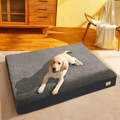 $41.90 • Buy X-Large Memory Foam Orthopedic Dog Bed Pet Mat With 2-Layer Replaceable Cover 