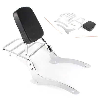 $158.78 • Buy Backrest Sissy Bar Luggage Rack Fit Yamaha V-Star XVS 1100 Classic 2000-11 01 02