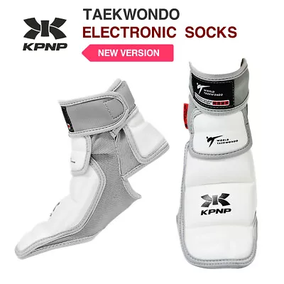 KPNP Taekwondo Electronic Socks (E-Foot Protector) With KPNP Pouch ⭐New Version⭐ • $101