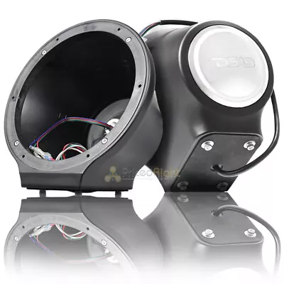 8  Speaker Marine Flat Mount Kick Panel RGB Pod Jet Ski/ATV DS18 Pair EN-JS8/BK • $178.95