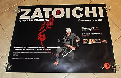 Zatoichi Movie Poster - Takeshi Tikano -  Uk Quad Poster - 30 X 40 Inches • $34.99