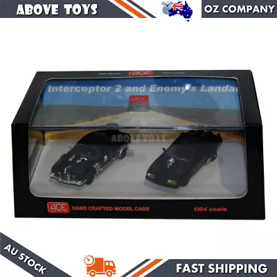 Ace 1:64 Scale Mad Max XB Falcon Interceptor 2 & Enemy's Landau Twin Car Model • $107.41