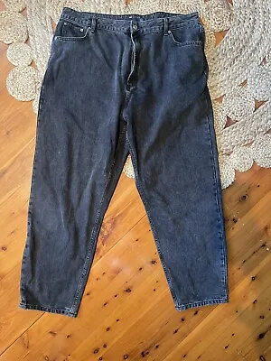 $20 • Buy ASOS Curve Black Wash MOM Jeans UK 20