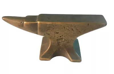 Vintage 4” Brass Mini Anvil Jeweler Paper Weight • $55