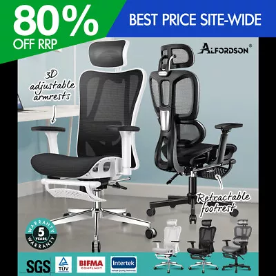 ALFORDSON Ergonomic Office Chair Executive Seat Mesh Work Computer Gaming • $199.95