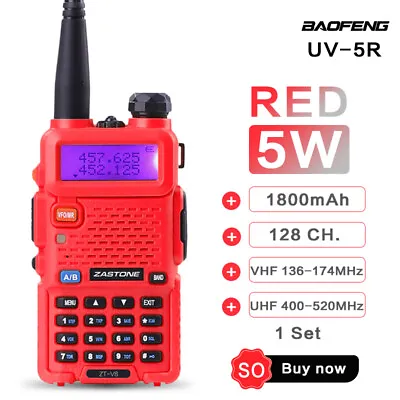 Baofeng Uv-5r 5w Two Way Radio Walkie Talkies Dual Band Vhf/uhf Portable Radio • $37.04