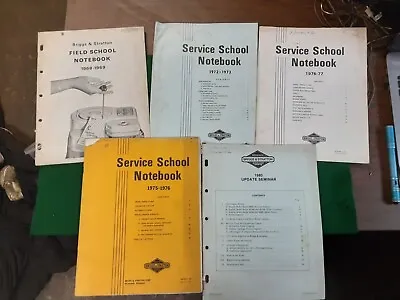 Vintage Briggs & Stratton Service School Notebooks. QTY 5. 1968 19727576 80. • $20