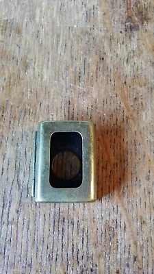 Antique De La Rue Casket Ink Portable Travel Inkwell - Outer Brass Case Only • £9.95