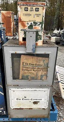 Vintage Newspaper Vending Machine South Carolina Movie Prop Can Ship • $300