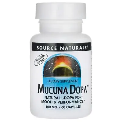 Source Naturals Mucuna Dopa 100 Mg 60 Veg Caps • $11.49