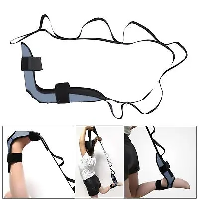 Yoga Stretching Strap Calf Stretcher Multi Loops Leg Stretcher Strap For Pilates • £7.10