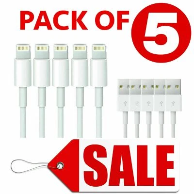 £4.99 • Buy Fast Charger Sync USB Cable For Apple IPhone 5 6 7 8 X XS XR 11 12 13 Pro IPad