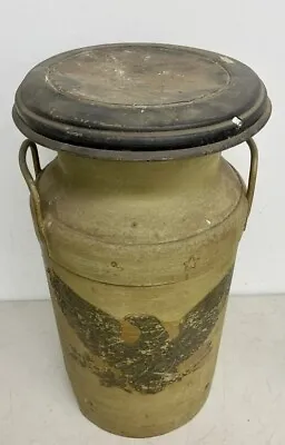 Vintage Dispensing Milk Can With Original Eagle Decoration • $99.99