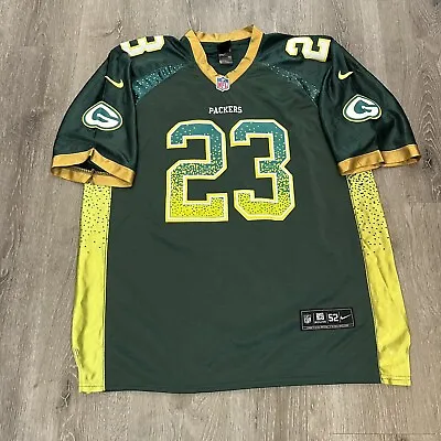 Green Bay Packers Damarious Randall NFL Special Edition Nike Sewn Jersey Size 52 • $42.99