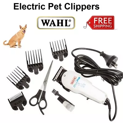 WAHL Electric Pet Dog Hair Clippers Corded Electric Trimmers Shaver With Guides • $149