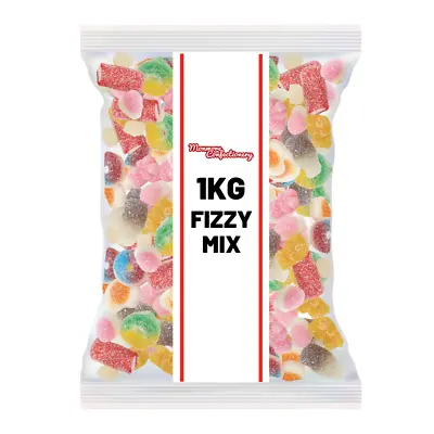 1kg Fizzy Sweets Mix - Assortment Of Fizzy Jelly Pick N Mix Party Sweets • £7.99