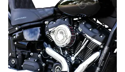 S&S Chrome Mini Teardrop Stealth Air Cleaner Filter 2017+ Harley Touring Softail • $332.95