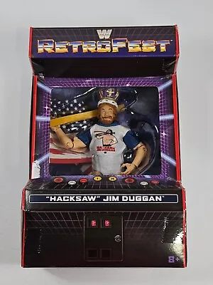 Hacksaw Jim Duggan Elite Action Figure Retrofest Gamestop Wwe Wwf Misb 2018 Htf • $39.95