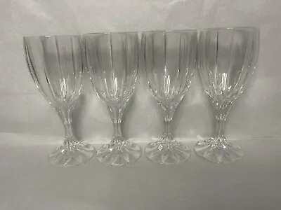 Mikasa Berkeley Crystal Wine Glasses 6 3/4” Set Of 4 • $35.99