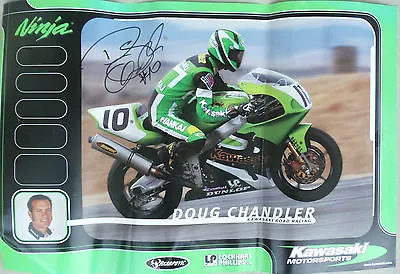 Doug Chandler 3 Time Ama Superbike Champion Autographed Poster • $225