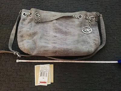 Michael Kors Purse Shoulder Tote Bag Snake Skin Jet Set Chain   • $39.99