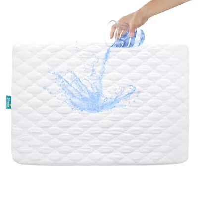 Waterproof Quilted Mattress Cover Pad Protector All Sizes Absorbent Topper • $15.99