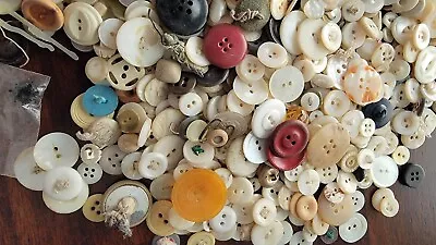 Vintage Lot Of Mixed Buttons - 3 Lb Package • $15