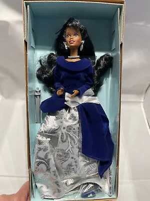 1995 Collectible Winter Velvet  African-American Black Barbie Avon 1995 • $15