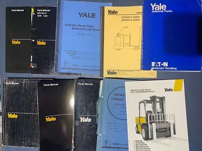 Lot # 6 - Ten Fork Truck Repair Parts & Service Manuals Books Yale Forklifts & • $79.95