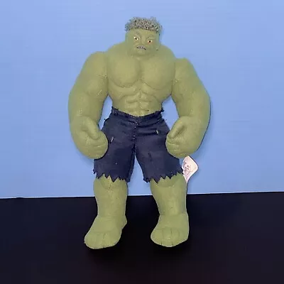 Marvel The Incredible Hulk Plush Wired Posable 2003 Green Super Hero Toy 12  • $14.99