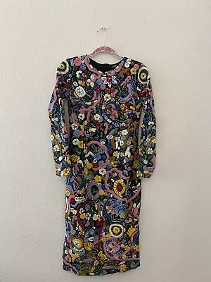 *BRAND NEW WITH TAGS* Nadine Merabi Floral Embroidered Dress Size S/M. • $174.99
