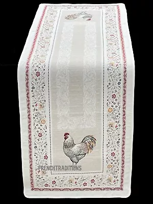 Marat Avignon Jacquard Woven Table Runner Lafayette Rooster - France 67 X 18 • $53