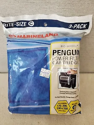 Marineland Rite Size C 3 Pack Penguin Bio-wheel Filter Cartridge • $8.95
