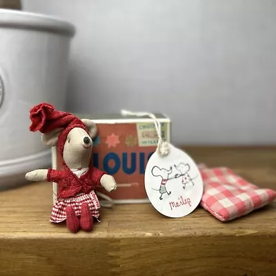 Maileg Christmas Little Sister Mouse 2011/2012 - Matchbox Mouse Collectible • £155