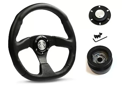 SAAS Steering Wheel D1-SWB-F & Boss For Mazda RX2 RX3 RX4 RX5 1970-1985 • $234