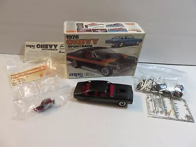 Vintage MPC 1978 Chevy Sportback Hatchback Vega Semi-built Plastic Model Kit • $25