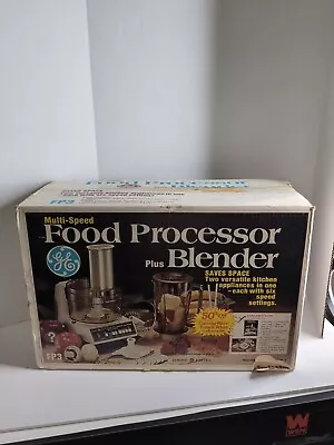 Vintage General Electric GE Food Processor / Blender FP3 NEW IN BOX • $150