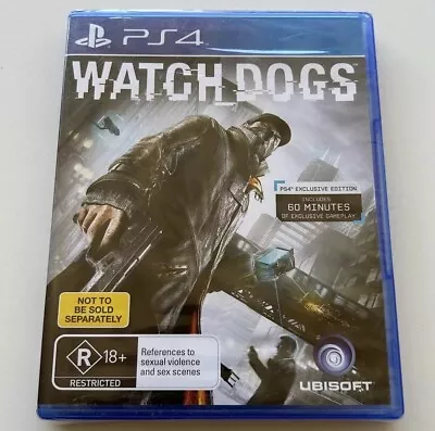 Watch Dogs PS4 Game NEW & SEALED Sony PlayStation 4 FREE POSTAGE. • $17.95