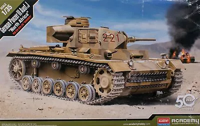 Academy 1/35 German Panzer III J  North Africa  13531 • $43.99