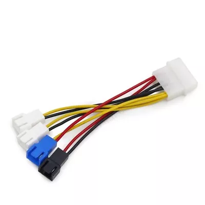 4pin To 4x 3pin 12V 7V 5V Connector PC Cooling Fan Extension Power Cable • $7.98