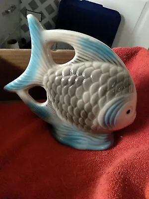 Vintage Majolica Style Fish Figurine Ceramic Made In Brazil • $22.99