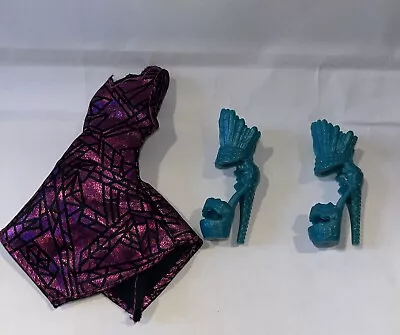 Monster High Doll Dress And Shoes - Catty Noir Boo York Bloodway • $0.99