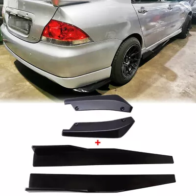 29'' Side Skirt Rocker Panel Lip + Rear Bumper Diffuser For Mitsubishi Lancer • $46.99