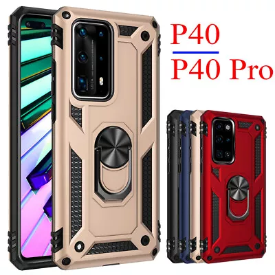 Magnetic Ring Shockproof Hard Cover Case For Huawei P40 P30 Pro Mate 30 20 Pro • $8.79