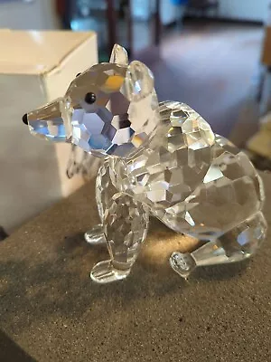 Large Shannon Crystal By Godinger Bear Crystal Sculpture Gorgeous Original Box • $37.96